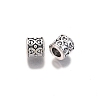 Tibetan Style Alloy European Beads TIBE-S314-95AS-RS-1