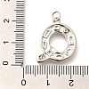 Brass Micro Pave Clear Cubic Zirconia Pendants KK-G521-01P-Q-3