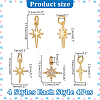16Pcs 4 Styles Brass Charms KK-AR0004-64-2
