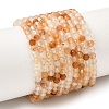 Natural Yellow Rabbit Hair Rutilated Quartz Beads Strands GG-CBA4808-F01-01-2