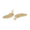 Brass Micro Pave Cubic Zirconia Pendants KK-E068-VB276-3