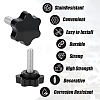 PP Plastic & Brass Plum Blossom Handle Nut DIY-SP0007-11B-7