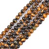 Natural Tiger Eye Beads Strands X-G-G099-3mm-4-1