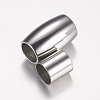 Barrel 304 Stainless Steel Magnetic Clasps STAS-I026-04-3