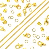 DIY Brass Chain Extender/End Chains Making Kits DIY-FS0005-61G-2