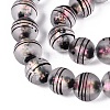 Frosted Handmade Foil Glass Beads Strands FOIL-Q002-02C-3