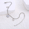 Minimalist Stainless Steel Charm Bracelets UF7886-2