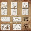 Religion Theme PET Drawing Painting Stencils Templates Sets DIY-WH0172-945-2