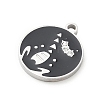 Twelve Constellations 304 Stainless Steel Enamel Pendants SA-CBAAE04-01P-10-2