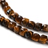 Natural Tiger Eye Beads Strands X-G-B107-B02-02-4