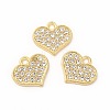 Alloy Rhinestone Charms PALLOY-I217-31G-3