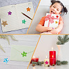 Five-pointed Star Laser Paper Self-Adhesive Stickers DIY-WH0899-277-5