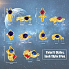 30Pcs 5 Style Rack Plating Alloy Enamel Pendants FIND-DC0002-09-2