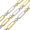 Ion Plating(IP) 304 Stainless Steel Two-Tone Link Chains CHS-M006-06PG-1