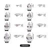 Yilisi 315Pcs 8 Style Teardrop-Shaped Cubic Zirconia Cabochons ZIRC-YS0001-02-19