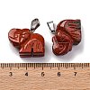 Natural Red Jasper Pendants G-B127-05P-07-3