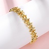 Brass Cuff Bangles for Women BJEW-F514-02G-2