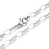 Brass Cable Chains Necklace Making MAK-S072-16A-P-1