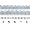 Natural Aquamarine Beads Strands G-P342-10-6mm-A-01-2