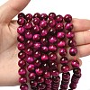 Natural Rose Tiger Eye Beads Strands G-G099-10mm-12-3