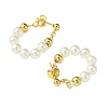 ABS Plastic Imitation Pearl Stud Earrings EJEW-JE06293-4