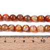 Dyed & Heated Natural Fire Crackle Agate Beads Strands G-N359-01A-06-5