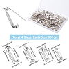120Pcs 4 Styles Iron Brooch Findings IFIN-SP0001-33P-2