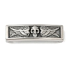 304 Stainless Steel Wing Skull Connector Charms STAS-Z147-11AS-02-1