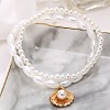 Imitation Pearl Anklets WG7595C-01-2