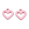 Spray Painted Alloy Charms PALLOY-T075-120C-RS-2