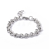 Tarnish Resistant 304 Stainless Steel Rolo Chain Bracelets BJEW-F433-01P-1