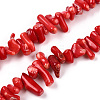 Dyed Chips Synthetic Coral Beads Strands X-CORA-Q026-01A-1