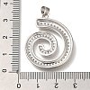 Rack Plating Brass Micro Pave Cubic Zirconia Pendants KK-I720-54P-3