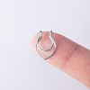 V-Shaped 316L Surgical Stainless Steel No Piercing Circular/Horseshoe Barbell Nose Rings WGED930-01-1