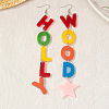 Acrylic Dangle Earrings FS-WGC2EC3-01-3