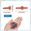 200Pcs Paint Spraying Flat Round Iron Fasteners Brads DIY-SP0003-38C-2