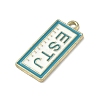MBTI Theme Alloy Enamel Pendants ENAM-I083-01G-02-2