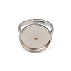 304 Stainless Steel Cuff Ring Components STAS-D372-05P-01E-2