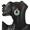 304 Stainless Steel with Glass Seed Beads Stud Earrings EJEW-MZ00761-01-2