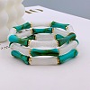 Acrylic Bamboo Joint Beaded Bracelets for Women FS-WG26A21-07-1