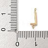 304 Stainless Steel Letter Connector Charms STAS-M108-01G-12-3