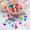 Craftdady 240Pcs 8 Styles Handmade Polymer Clay Beads CLAY-CD0001-07-5