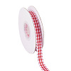 10 Yards Flat Polycotton(Polyester Cotton) Ribbon OCOR-TAC0030-01G-3