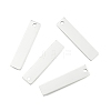 Tarnish Resistant 201 Stainless Steel Rectangle Stamping Blank Tag Pendants X-STAS-R064-15B-2
