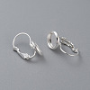 304 Stainless Steel Leverback Earring Settings STAS-F191-03S-14mm-3