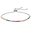 Anti-Tarnish Colorful Cubic Zirconia Tennis Bracelet BJEW-I314-004P-1