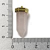 Natural Rose Quartz Pointed Pendants LS-STAS-K273-03G-01-3