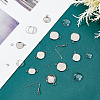 DIY Flat Round Drop Earring Making Kit DIY-UN0002-95-4