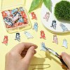 40Pcs 4 Colors Alloy Pendants FIND-CJ0002-01-4
