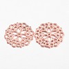 Tibetan Style Filigree Joiners Links TIBE-A11623-RG-LF-2
